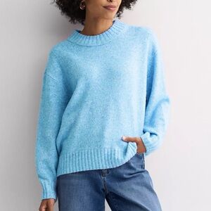 Sonoma Goods for Life Blue Cable Knit Sweater
